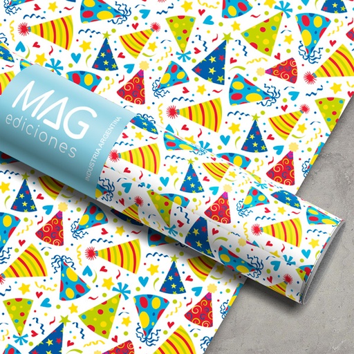 [13-5139-00] PAPEL PARA REGALO MAG 70X100 X10 5139 FELIZ CUMPLEAÑOS